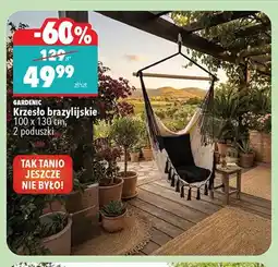 Biedronka Krzesło brazylijskie Gardenic z 2 poduszkami 100x130 cm oferta