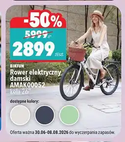 Biedronka Rower elektryczny damski Bikfun AMAK00052 oferta