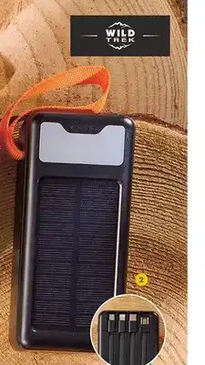 Biedronka Powerbank z panelem solarnym i latarką Wild Trek oferta