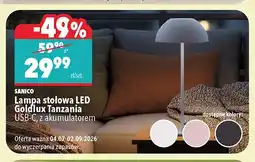 Biedronka Lampa stołowa LED Sanico Goldlux Tanzania oferta