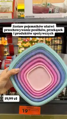 Biedronka Zestaw pojemników Rainbow Smukee Home oferta