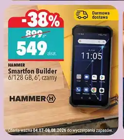 Biedronka Smartfon Hammer Builder 6/128 GB oferta