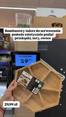 Biedronka Talerz bambusowy Smukee oferta
