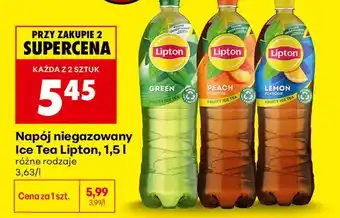 Biedronka Napój niegazowany Ice Tea Lipton Green oferta