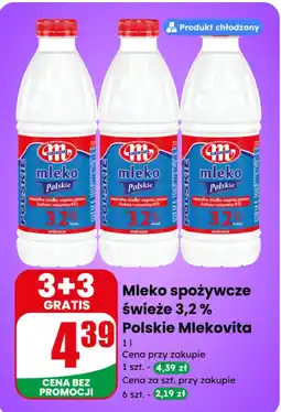 Dino Mleko spożywcze świeże 3,2 % Polskie Mlekovita oferta