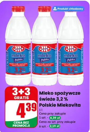 Dino Mleko spożywcze świeże 3,2 % Polskie Mlekovita oferta