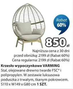 JYSK Krzesło wypoczynkowe VARMING oferta