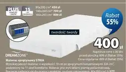 JYSK DREAMZONE Materac sprężynowy STRIA oferta