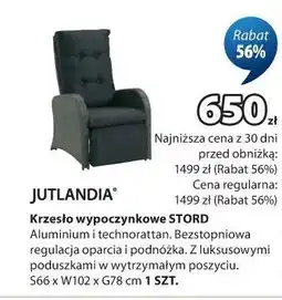 JYSK Krzesło wypoczynkowe STORD oferta