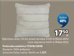 JYSK Poduszka ozdobna STAVKLOKKE oferta