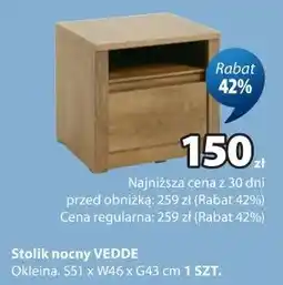 JYSK Stolik nocny VEDDE oferta