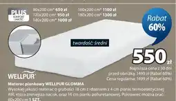 JYSK WELLPUR Materac piankowy WELLPUR GLOMMA oferta