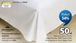JYSK Prześcieradło z satyny SANDRA oferta