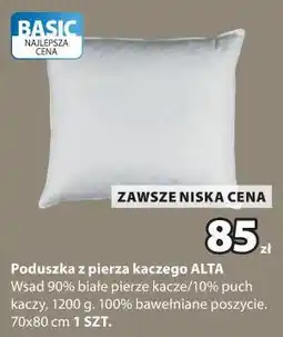 JYSK Poduszka z pierza kaczego ALTA oferta