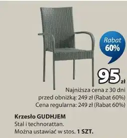 JYSK Krzesło GUDHJEM oferta