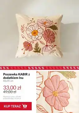 Homla Poszewka KABIR z dodatkiem lnu 45x45 cm oferta