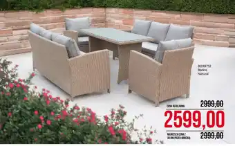 Komplet technorattanowy Bados Natural