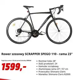 Media Markt Rower szosowy SCRAPPER SPEGO 110 oferta