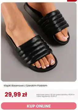 Renee Klapki basenowe z szerokim paskiem Renee oferta