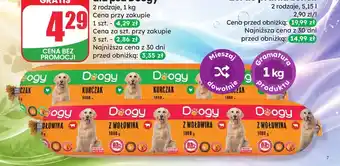 Dino Mokra karma dla psa Doogy Z wołowiną oferta