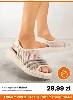 Born2be Sandały siateczkowe z cyrkoniami Vices oferta