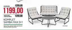Abra Komplet mebli ogrodowych Abra Samba Max 3+1 ciemny oferta