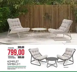 Abra Komplet mebli ogrodowych Abra Samba 2+1 oferta