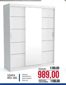 Abra Szafa Rio 180 biały mat oferta