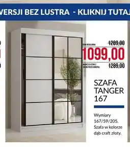 Abra Szafa Tanger 167 dąb craft złoty oferta