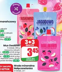 Dino Mus jabłkowo-malinowy Owolovo Malinowo oferta