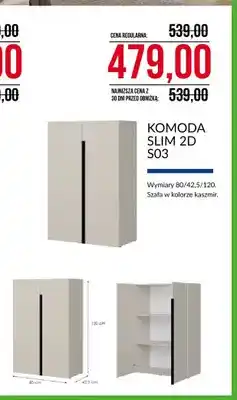 Abra Komoda Slim 2D S03 Abra Meble oferta