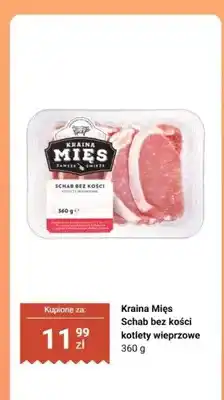 Biedronka Schab bez kości kotlety wieprzowe Kraina Mięs oferta