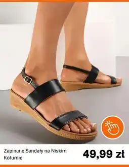 Born2be Sandały damskie zapinane na niskim koturnie Born2be oferta