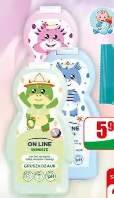Dino Żel do mycia 3w1 On Line Dinusie Truskawkozaur oferta