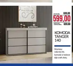 Abra Komoda Tanger 140 dąb craft złoty oferta