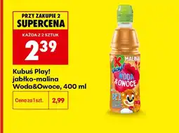 Biedronka Napój Kubuś Play! Woda&Owoce jabłko-malina bez dodatku cukru oferta