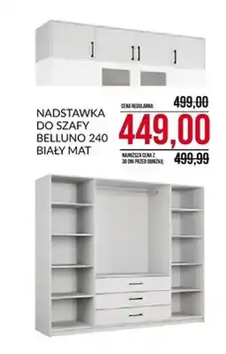 Abra Nadstawka do szafy Belluno 240 biały mat oferta