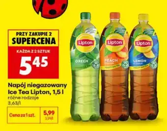 Biedronka Napój niegazowany Ice Tea Lipton Lemon oferta