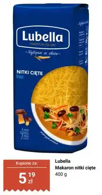Biedronka Makaron nitki cięte Lubella oferta