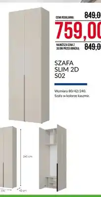 Abra Szafa Slim 2D S02 Abra Meble oferta