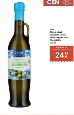 Biedronka Oliwa z oliwek Elios najwyższej jakości pierwszego tłoczenia Chania Kritis oferta