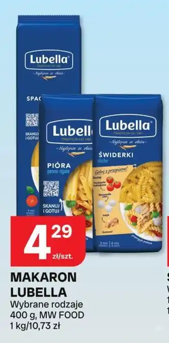 Chorten Makaron Lubella oferta