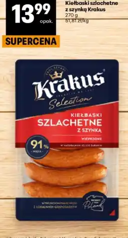 Delikatesy Centrum Kiełbaski szlachetne z szynką Krakus oferta