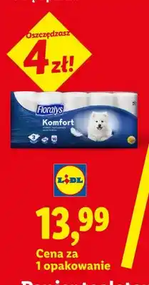 Lidl Papier toaletowy 3-warstwowy Floralys Komfort oferta
