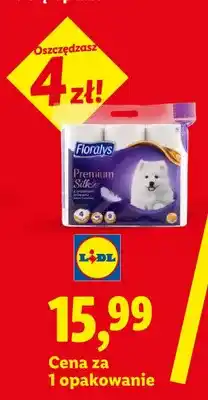 Lidl Papier toaletowy 4-warstwowy Floralys Premium Silk oferta