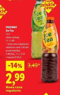 Lidl Ice Tea brzoskwinia Freeway oferta