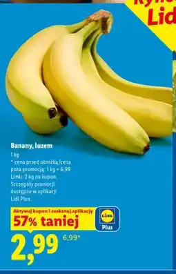 Lidl Banany luzem oferta