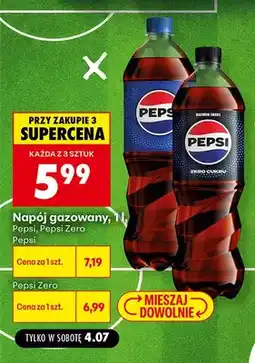 Biedronka Napój gazowany Pepsi Zero oferta
