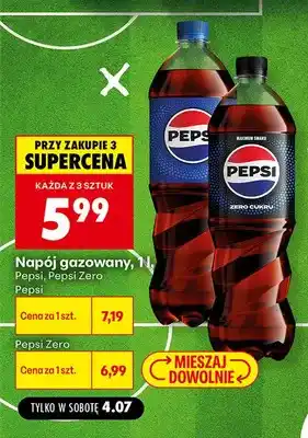 Biedronka Napój gazowany Pepsi Zero oferta
