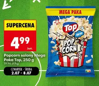 Biedronka Popcorn solony Mega Paka Top oferta